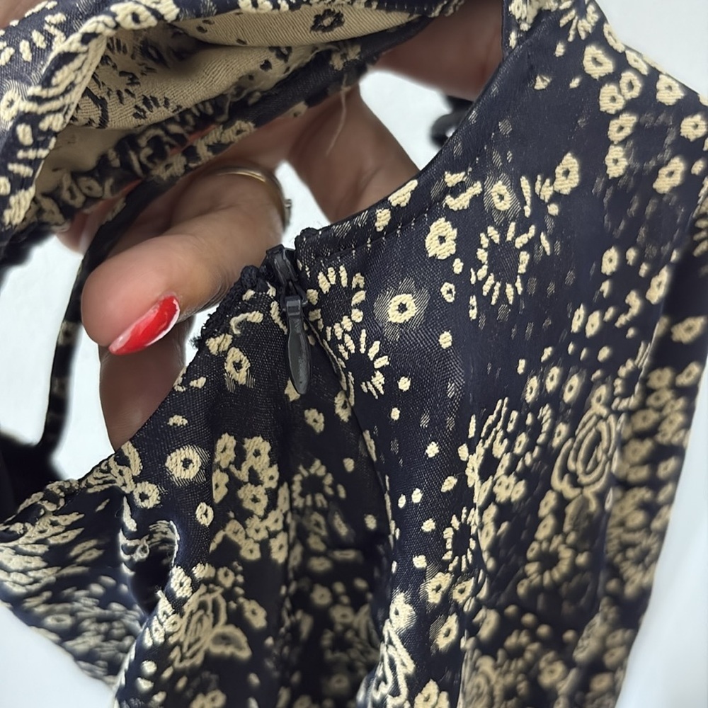 Zara Ruffled Textured Mini Dress - Picture 9 of 9
